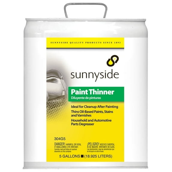 2 Pallets (72 ct) of 5 gal Sunnyside 304G5 Sunnyside Paint Thinner, Low VOC