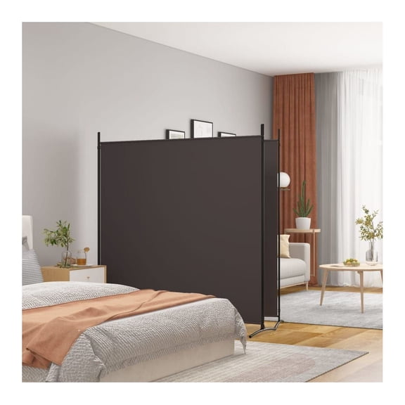 2-Panel Brown 137"x70.9" Fabric