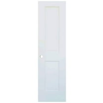 2-Panel Colonial White Interior Door Slab with Bore Hole