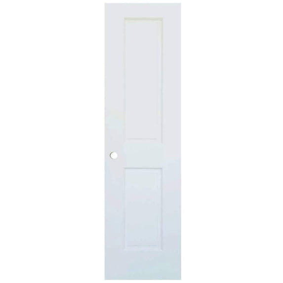 Kimberly Bay Colonial 2-Panel Solid Core Primed White Interior Door Slab with Bore Hole