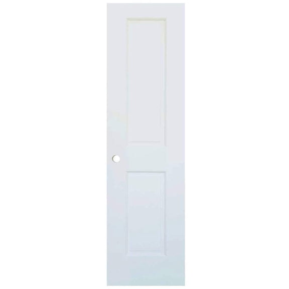 Kimberly Bay Colonial 2-Panel Solid Core Primed White Interior Door Slab with Bore Hole