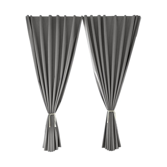 2 Panels Adhesive Blackout Curtains, 39 X 59" No Drill Blackout Curtain, Magic Tape Stick on Curtains, Self Adhesive Sidelight Curtains, Easy Install Window Curtain, Autohesion Curtains for Windows