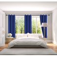 thumbnail image 1 of 2 Panels Blackout Room Darkening Thermal Window Curtain Drapes Grommets Royal Color 63" inch Length for Bedroom Kitchen Home Décor, 1 of 3