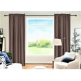 thumbnail image 1 of 2 Panels Brown Coffee Solid Blackout Thermal Rod Pocket Foam Lined Window Curtain Drape R64 84 Length, 1 of 3