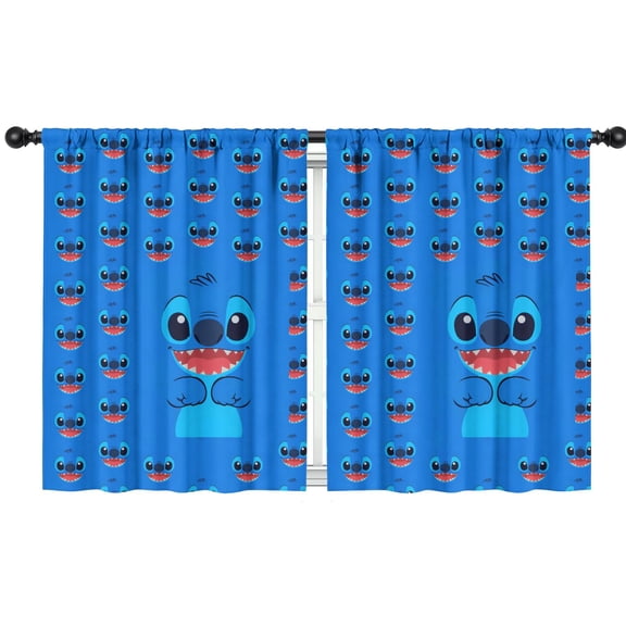 2 Panels Cartoon Movie Print Pattern Nursery Curtains for Cartoon Lovers,Boys Girls Kids Cartoon Window Drapes for Living Bedroom Playroom Room Decor Rod Pocket 42x54Inch