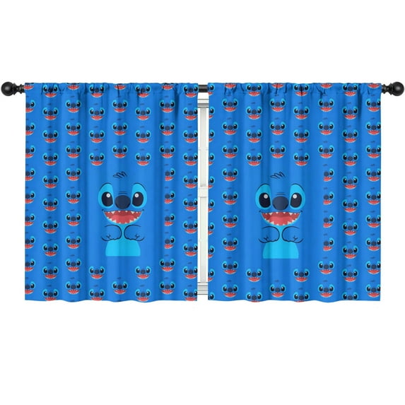 2 Panels Cartoon Movie Print Pattern Nursery Curtains for Cartoon Lovers,Boys Girls Kids Cartoon Window Drapes for Living Bedroom Playroom Room Decor Rod Pocket 52x63Inch