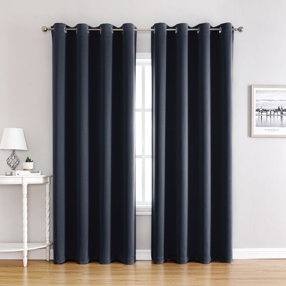 2 Panels Flame Retardant Curtains Meet - Grommet Shading Sound Insulation Curtains