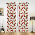 thumbnail image 1 of 2 Panels Fruit Lemon Yellow White Curtains for Bedroom Living Room Drapes Kitchen Children's Room Window Curtain Modern Home Decor, 1 of 7