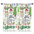 thumbnail image 1 of 2 Panels Print Pattern Nursery Curtains Boys Girls Kids Window Drapes for Living Bedroom Playroom Room Decor Rod Pocket 42x84 Inch, 1 of 5