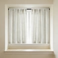 thumbnail image 1 of 2 Panels Linen Curtains Set for Living Room Bedroom, Light Filtering Textured Soft Window Curtain, Airy Soft Rod Pocket Elegant Drapes, 1 of 9