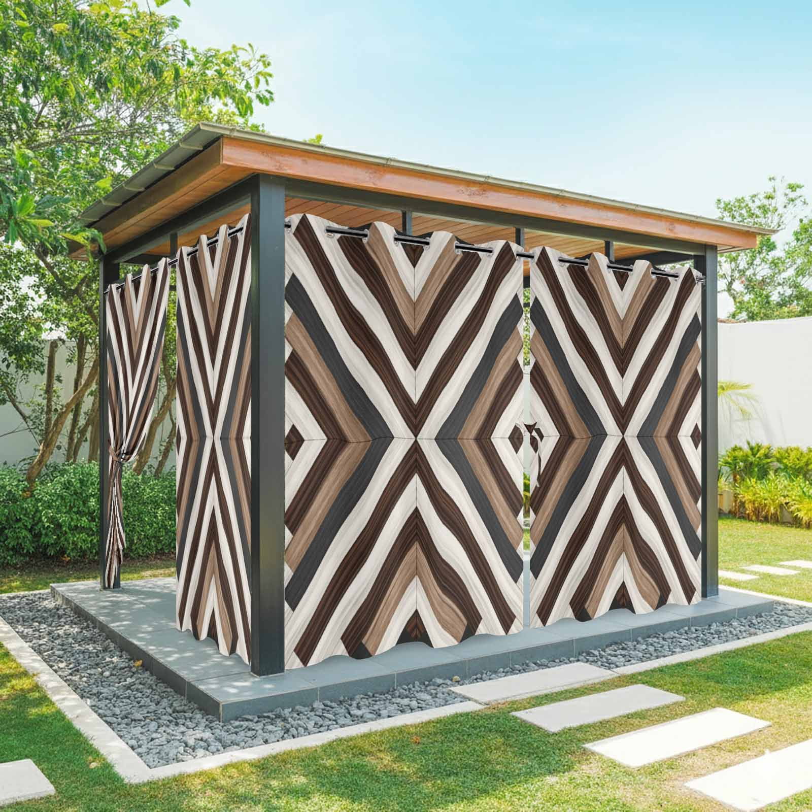 2 Panels Outdoor Curtains for Patio Waterproof 54