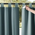 2 Panels Outdoor Patio Curtainss Waterproof Room Darkening Drapes