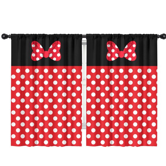 2 Panels Print Pattern Nursery Curtains Boys Girls Kids Window Drapes for Living Bedroom Playroom Room Decor Rod Pocket 42x63Inch