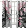 thumbnail image 1 of 2 Panels Romantic Paris Eiffel Tower Artist Photography Works Luxury Living Room Bedroom Decor Curtains 2 Panels, 1 of 7