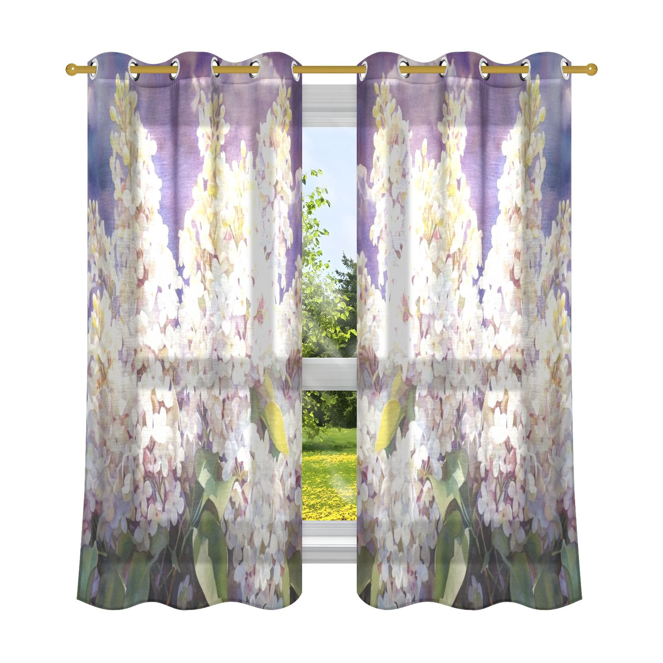 Sun Protector Room 2 Panels Set Blackout Curtains Thermal Insulated Sun Protection Room ...
