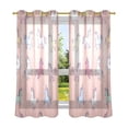 thumbnail image 1 of 2 Panels Set Blackout Curtains Thermal Insulated Sun Protection Room Darkening Drapes for Bedroom Cute Various Poses Unicorns, 1 of 6