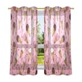 thumbnail image 1 of 2 Panels Set Blackout Curtains Thermal Insulated Sun Protection Room Darkening Drapes for Bedroom Ice Cream Cones Pattern, 1 of 6
