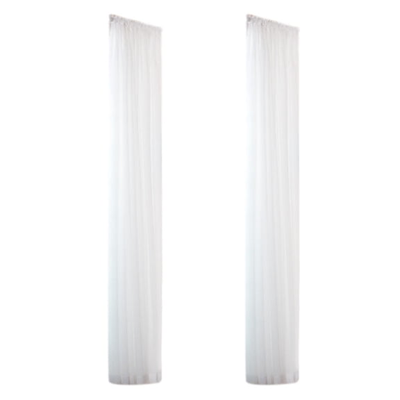 2 Panels Sheer Lace Curtains for Bedroom Elegant Curtains Mesh Kitchen Window Curtains for Living Room/Bedroom, 32"W x 79"L