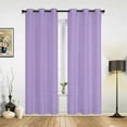 thumbnail image 1 of 2 Panels Solid Color Lavender Purple Curtains for Bedroom Living Room Drapes Kitchen Children's Room Window Curtain Modern Home Decor, 1 of 6