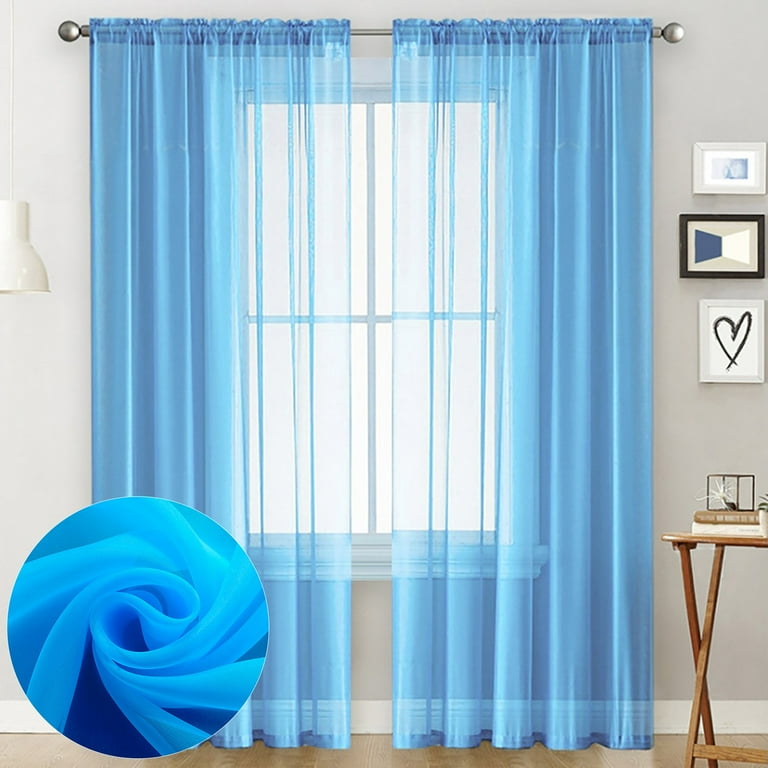 Blue sale voile panels