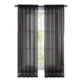 thumbnail image 1 of 2 Panels Teal Sheer Curtains for Bedroom Rod Pocket Tulle Voile Sheer Drapes for Living Room, Rod Pocket Sheer Curtains Voile Window Curtain 2 Panels, 1 of 8