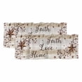 thumbnail image 1 of 2 Panels Texas Star Brown Valance for Windows, Farmhouse Retro Branches Wooden Grain Light Filtering Kitchen Curtains, Rod Pocket Window Treatment Curtain Valances for Living Room Bedroom, 42"x18", 1 of 9
