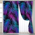 2 Panels Tropical Plants Palm Coconut Tree curtains Sunset Curtains for