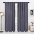thumbnail image 1 of 2 Panels Velvet Curtains, Luxury Pom Pom Tasseled Drapes Thermal Insulated Curtains, 1 of 9