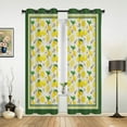 thumbnail image 1 of 2 Panels Watercolor Lemon Fruit White Yellow Curtains for Bedroom Living Room Drapes Kitchen Kid's Room Window Curtain Modern Home Decor, 1 of 7