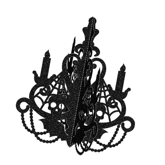 2. Paper Candelabra Decor - Easy Assembly Halloween Candlestick Centerpiece for Table or Wall Display