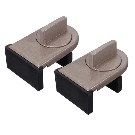 2 Parik Adjustable Sliding Window Stopper Lock, No Drill Window Limit Latch, Anti-Scratch Window Restrictor for Aluminum PVC Horizontal Sliding Windows