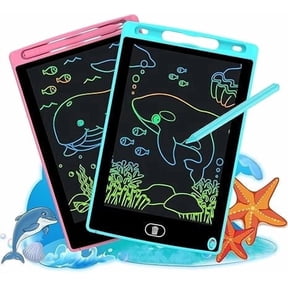 2 Park 6.5 Inch LCD Writing Tablet, Portable Reusable Digital Drawing Notepad, Erasable Electronic Memo Board for Office Home Note & Draft Sketch