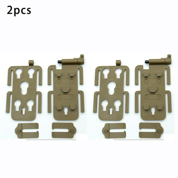 2-Park MOLLE-Compatible Tactical Panel - Heavy-Duty Earth Yellow with 4 Mounting Holes & Ventilation, Fits Pouches, Packs & Outdoor Gear, Pouch Mounting Plate,Durable Gear Attachment