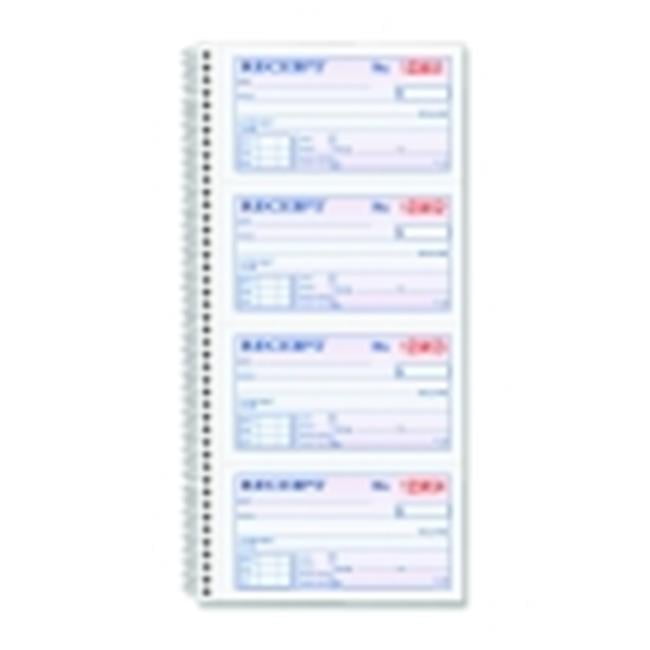 2 Parts Carbonless Duplicate Spiral Bound Money-Rent Receipt Book ...