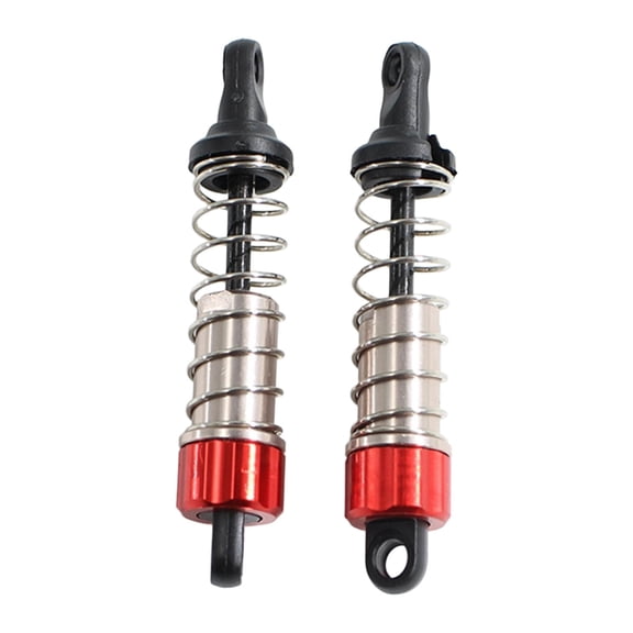 2 Parts RC Rear Shock Absorber Upgrade Metal Suspension Kit for 1/24 Wltoys Model Car Enthusiasts