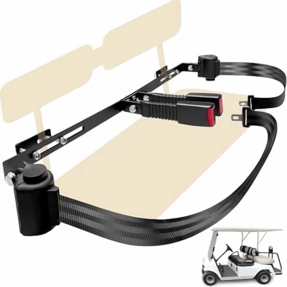 2 Passenger Golf Cart Retractable 42" Seat Belts with Belt Bracket Kit for Yamaha Club Car DS Precedent EZGO TXT RXV$$Sport & Recreation Other