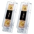 thumbnail image 1 of 2 Patron PANLFH0G100 100A Inline ANL Fuse Holder, 0/2/4 Gauge AWG ANL Fuse Block with 100 Amp ANL Fuses for Car Audio Amplifier (2 Pack), 1 of 1