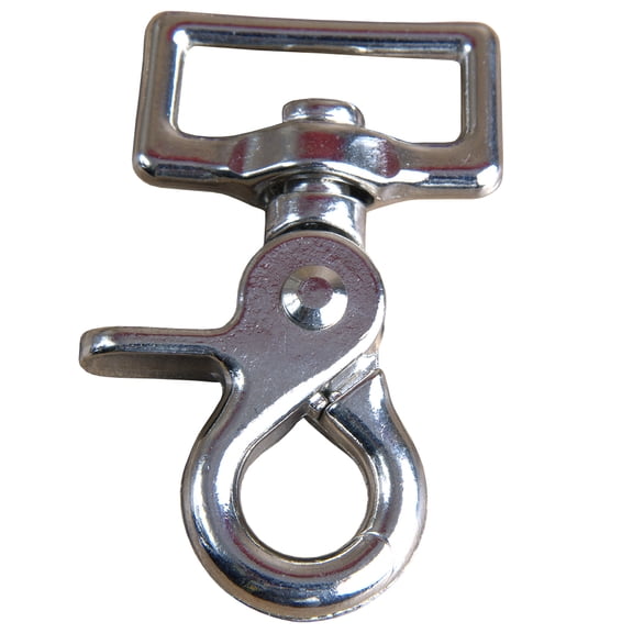 2 Pc 1 In Horse Die Cast Trigger Snap Square Eye Nickel Plated