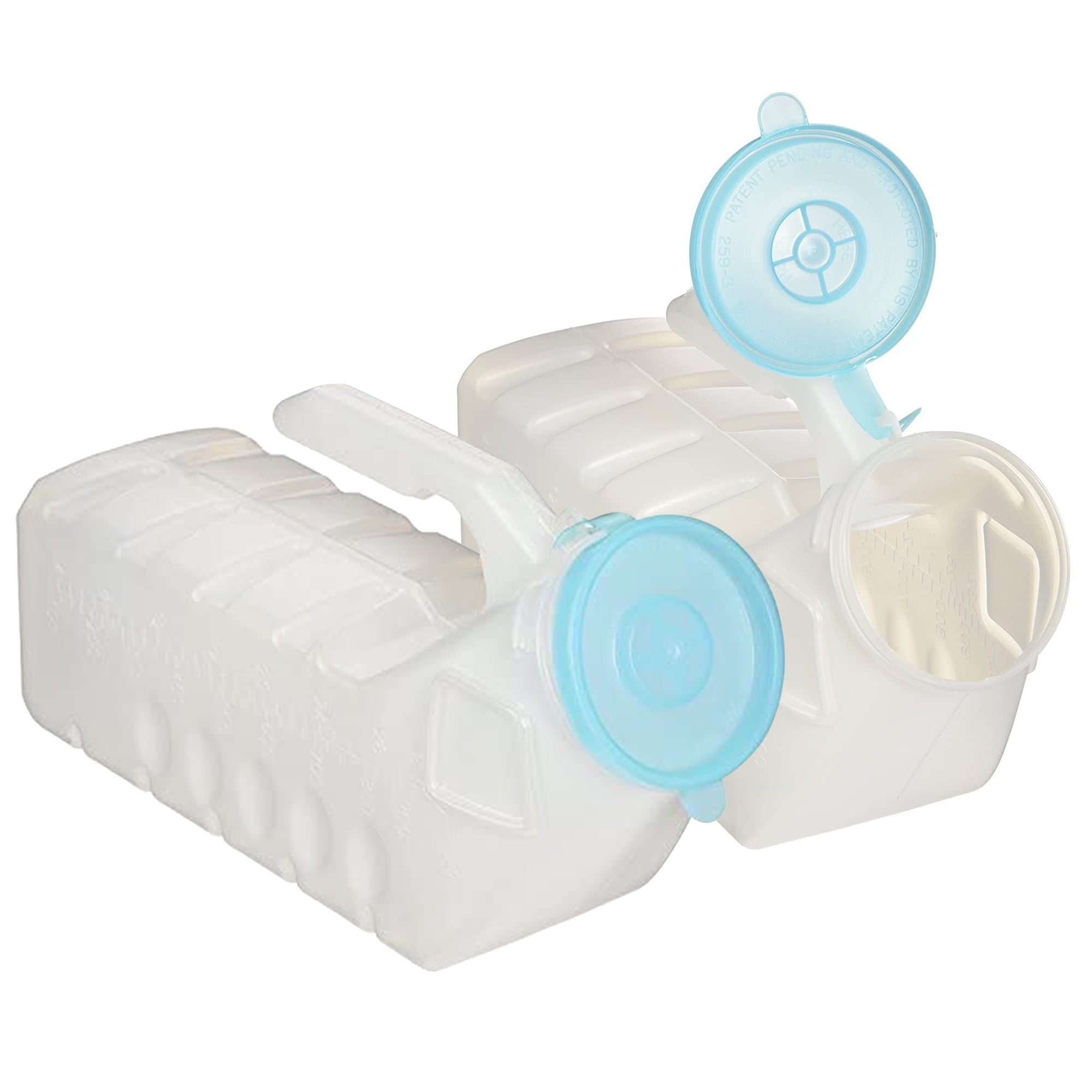 2 Pc 32 Ounce Deluxe Male Urinal Glow in the Dark Incontinence Pee