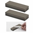 thumbnail image 1 of 2 Pc 4.5" Sharpening Stone Aluminium Oxide Dual Grit Hone Knife Blade Sharpener, 1 of 1