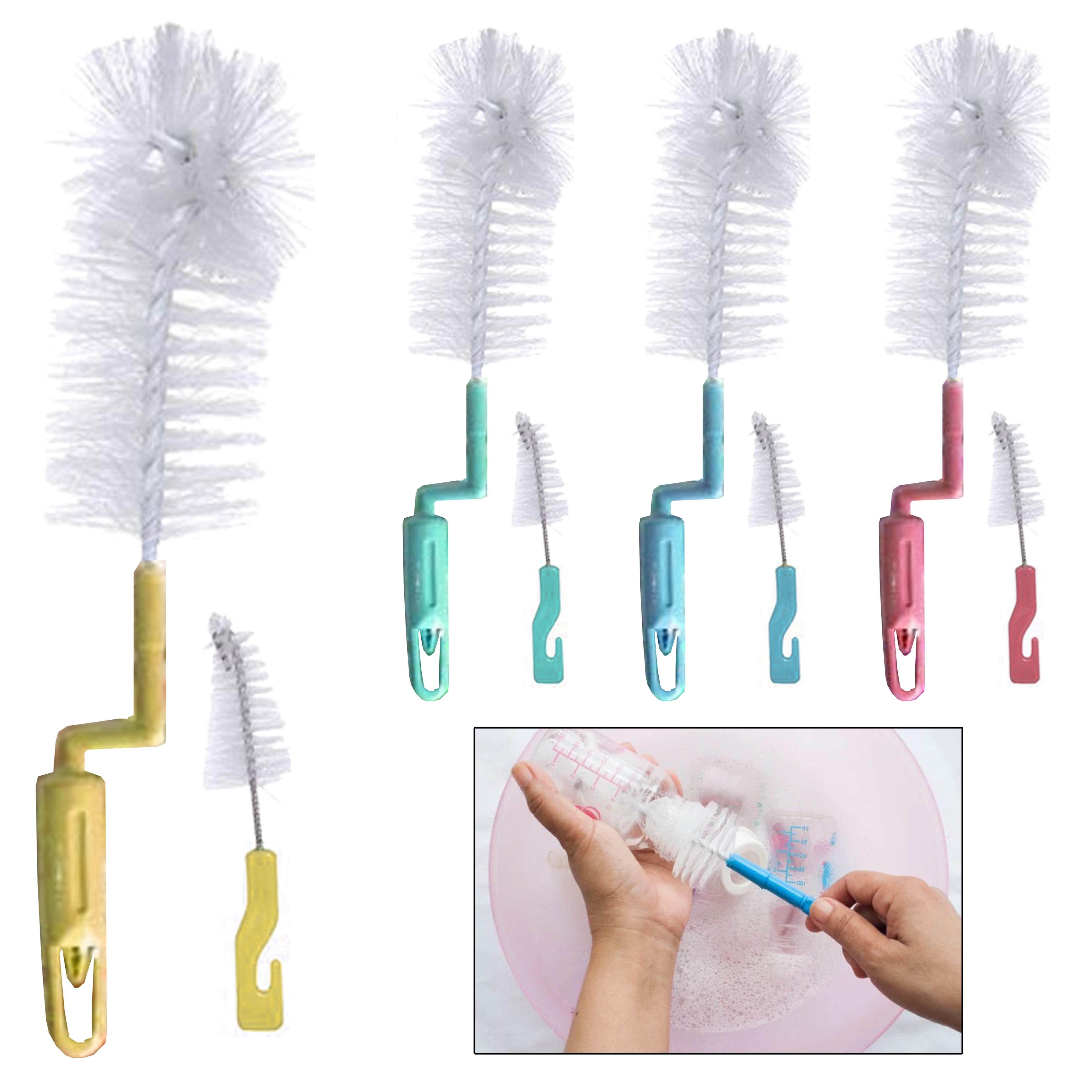  2 Pack - Bottle Brush/Cup Brush - Compatible with Yeti