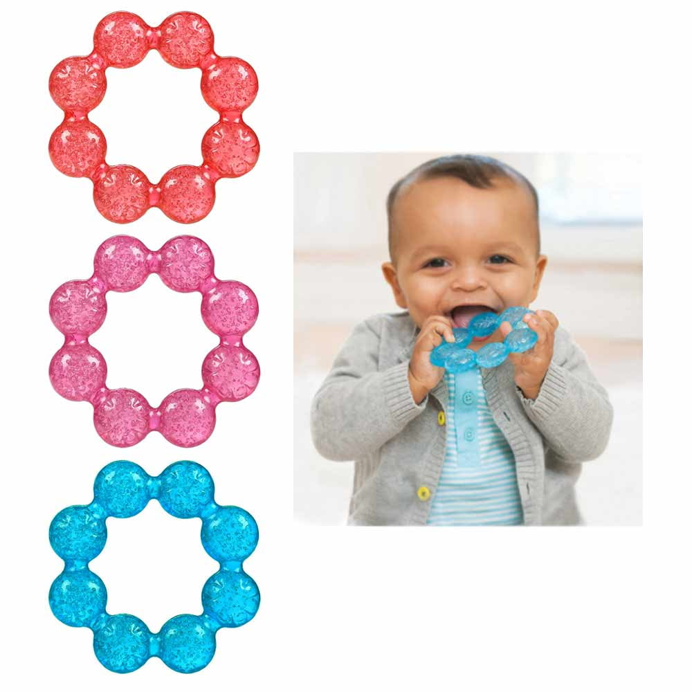 Toddlers Infants Silicone Fruit Baby Teether Teething Toy Ring Chewable  Soother