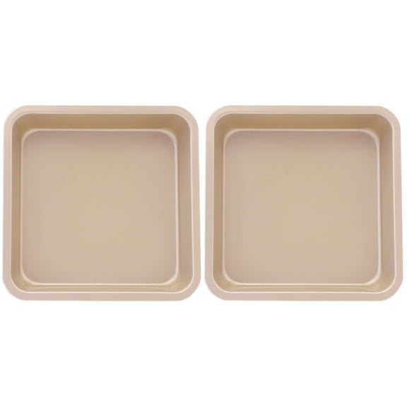 TABLZONE 2-Piece Non-Stick Golden Bakeware Set, Multi-Purpose Baking Pans for Kitchen Use, and Easy to Clean