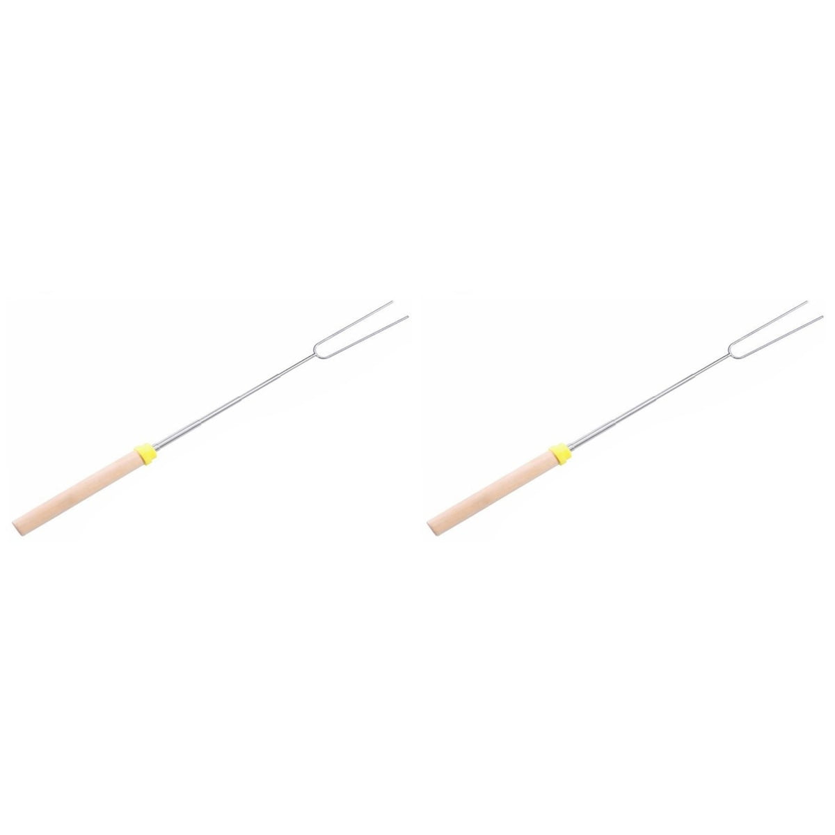 2 Pc Barbecue Fork Hot Dog Roasting Best Drill Bits Stainless Steel