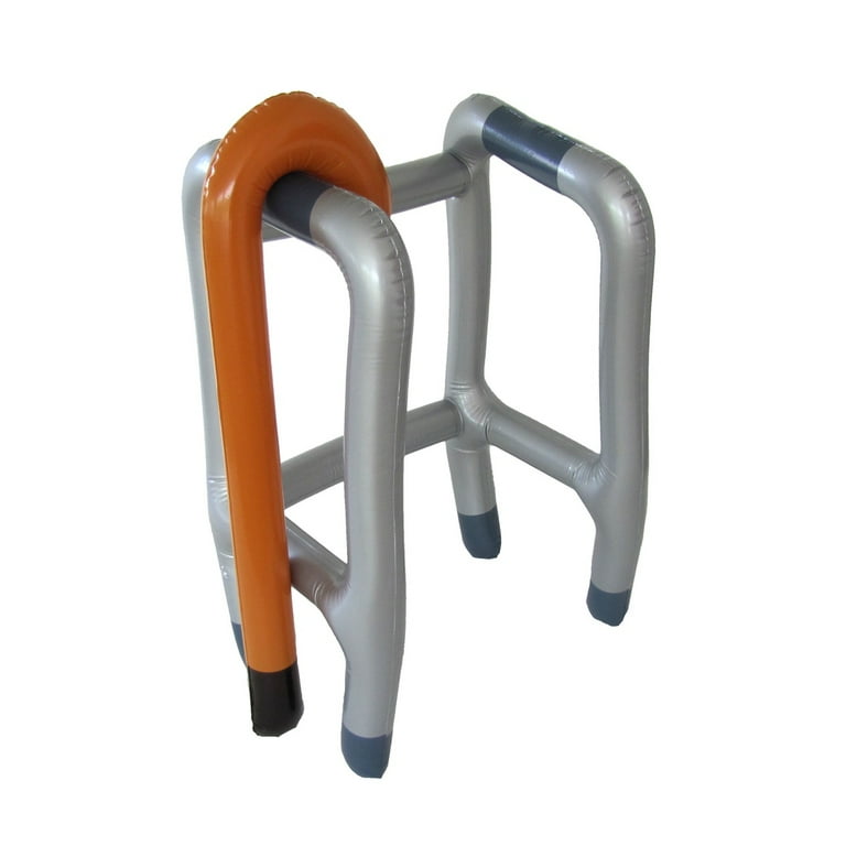 Inflatable 2Pc Walker Cane Blow Up Pool Float Set Funny Adult Gag Gifts Retirement Party Decor Inflatable 2Pc Walker Cane Blow Up Pool Float Set Funny Adult Gag Gifts Retirement Party Decor