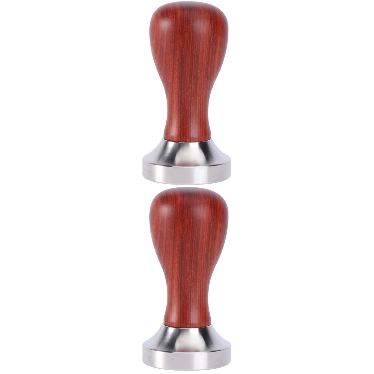 2 Pc Coffee Ground Espresso Grind Grinds Set Wooden Bamboo