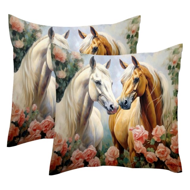 2Pc Decorative Pillow Covers,Throw Pillow Covers 20x20 in,Animal