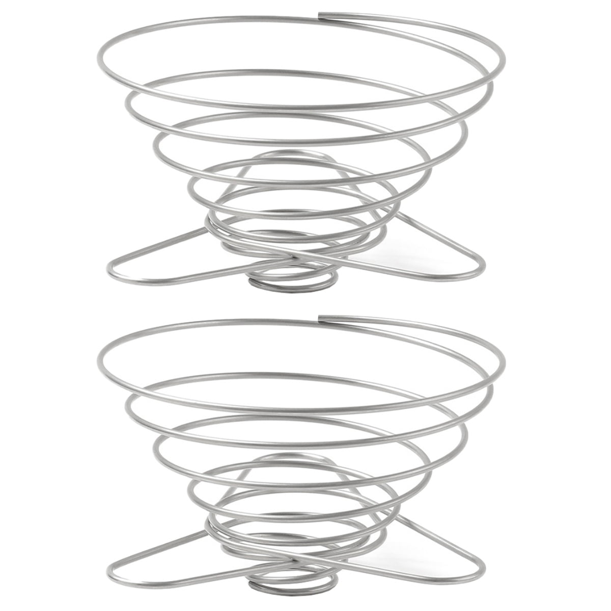 2 Pc Folding Funnel Household Filter Cup Space Savers Insense Cones Coffee Machine Strainer Hand Frother for Spring Manual Travel