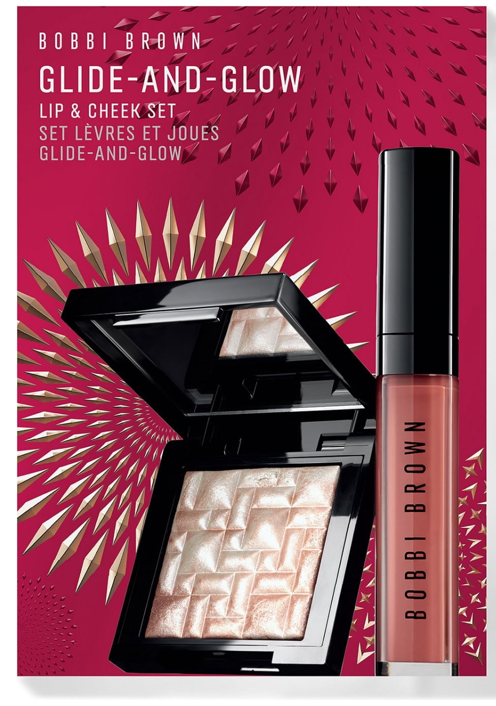 2-Pc. Glide-and-Glow Lip Gloss + Highlighter Set