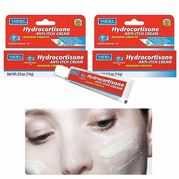 2 Pc Hydrocortisone Anti Itch Cream Ointment Maximum Skin Protectant Rash Relief